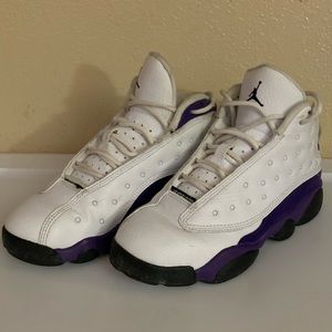Jordan 13s “Lakers” purple white black S 1y used